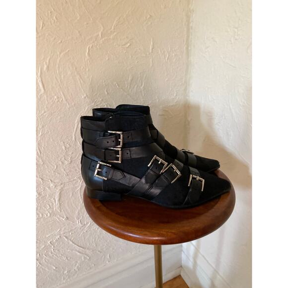 FREE PEOPLE X ASH Calf Hair & Leather Blast Ankle Boots Size 39 / 8 - Picture 7 of 10